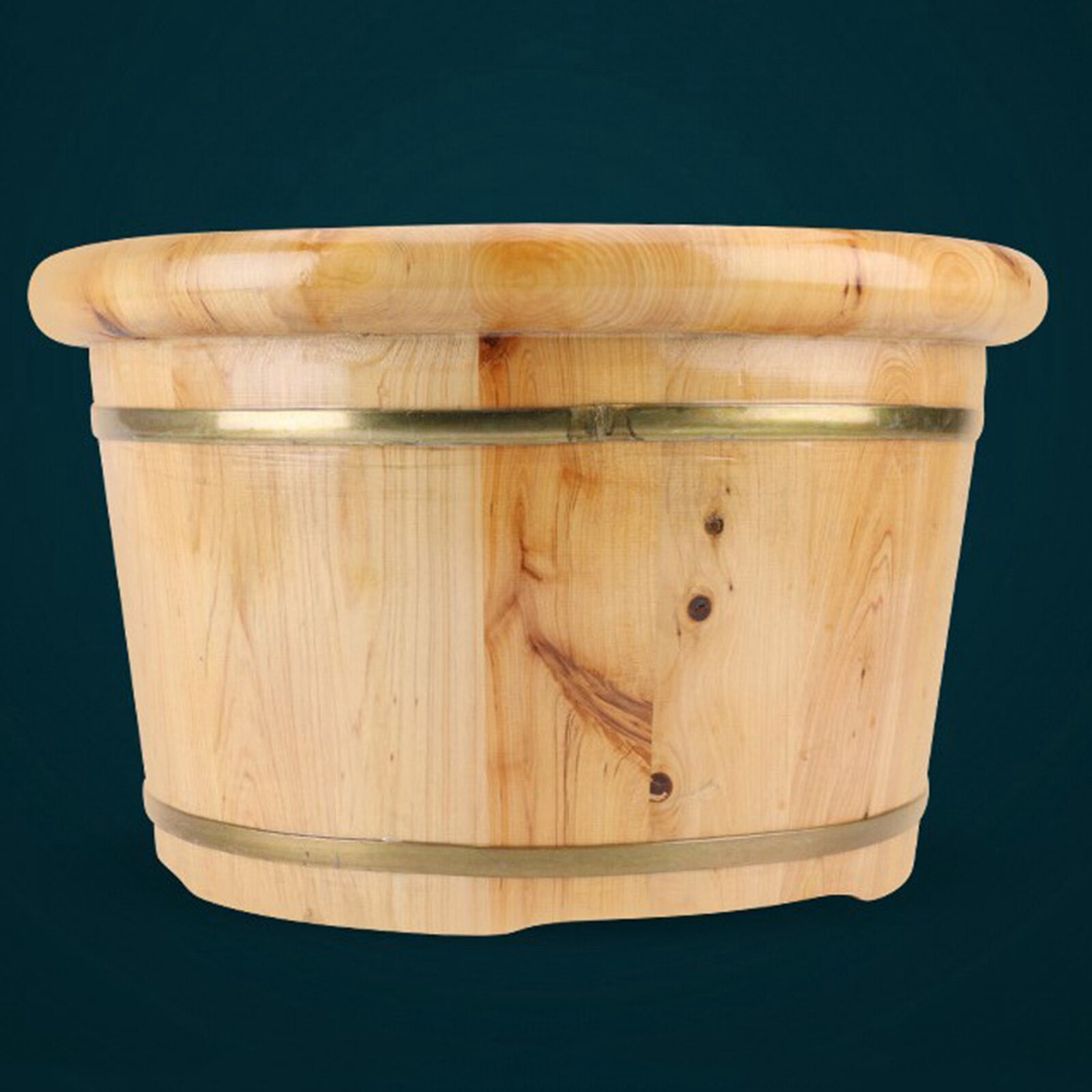 Practical Cedar Wooden Foot Basin for Foot Washing Removal Fatigue Relieving