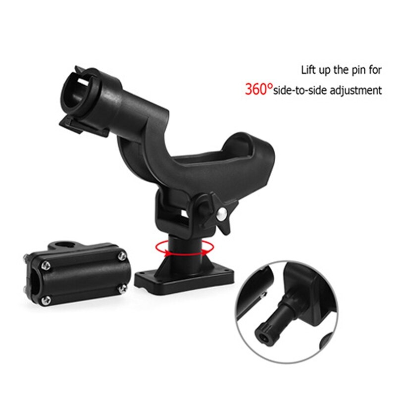 Fishing Rod Holders Rest Adjustable Removable 360 Degree Kayak Boat Support Tools Accessories Pole Bracket
