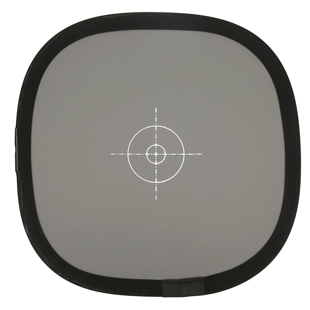 Tarjeta de equilibrio de 30cm, portátil, 18 por ciento, gris, blanco, doble cara, placa reflectora para cámara Digital SLR