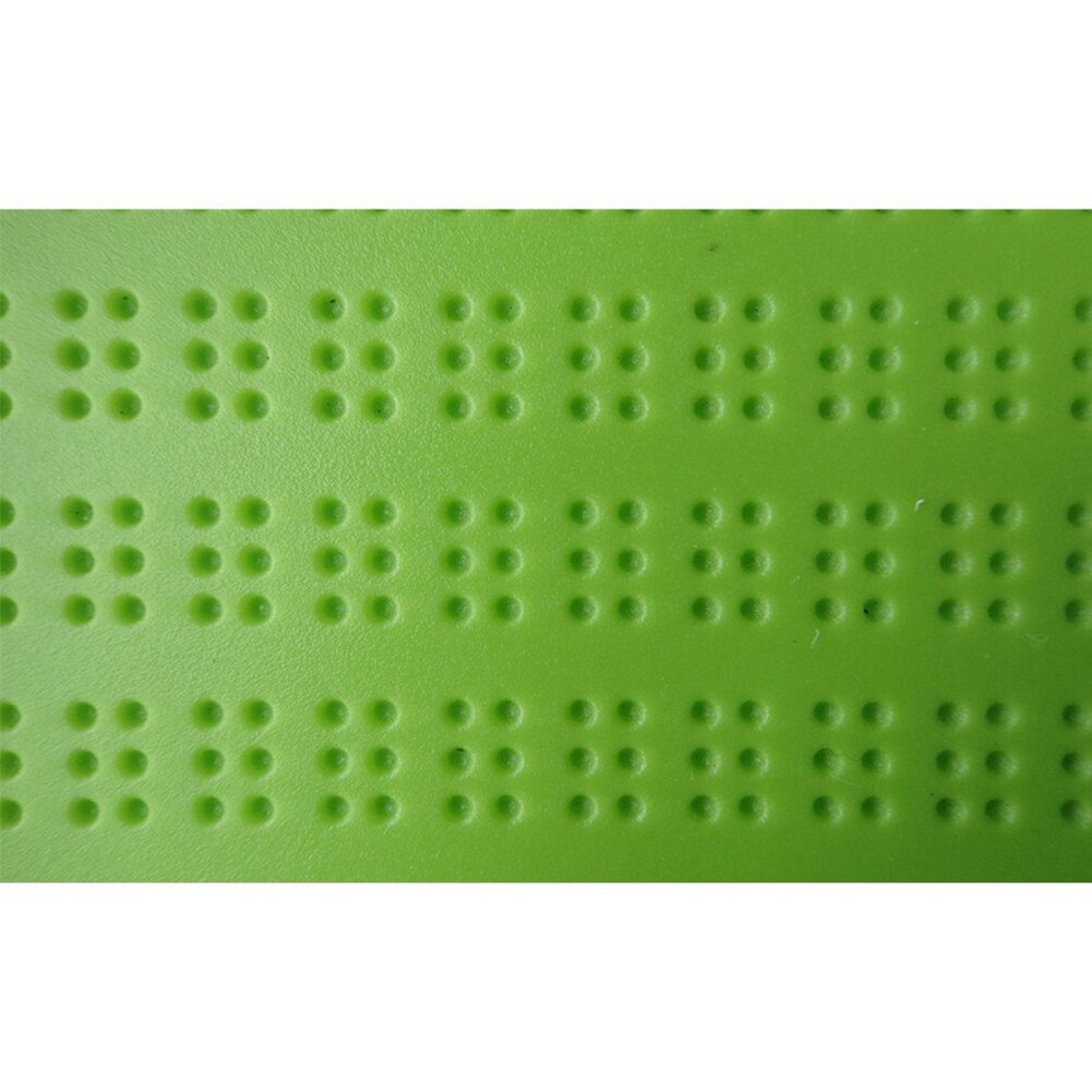 Læring med stylus praktisk bærbar plast træningsværktøj braille skrift skifer tilbehør grøn 4 linjer 28 celler skole