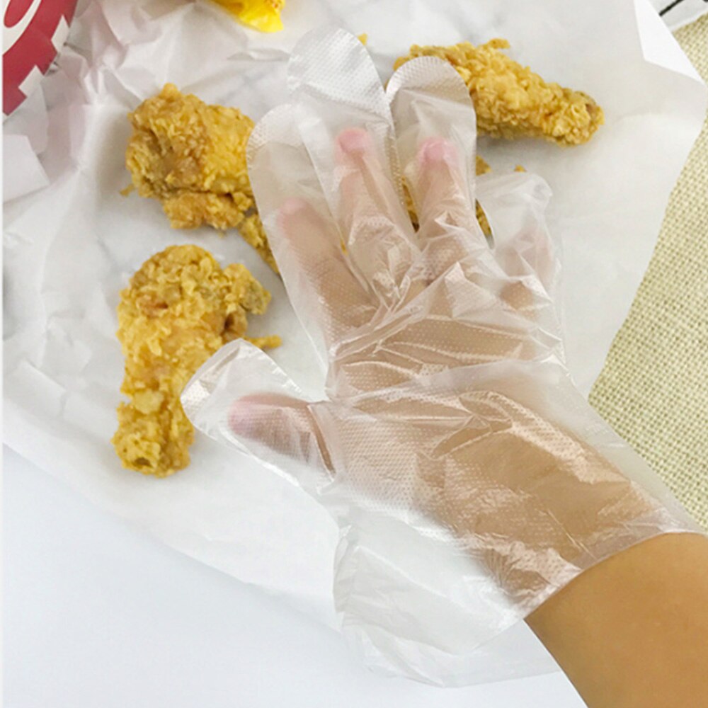 100 stuks wegwerphandschoenen voor kinderen, multifunctioneel, duurzame handbescherming voor kinderen, eten en feesten