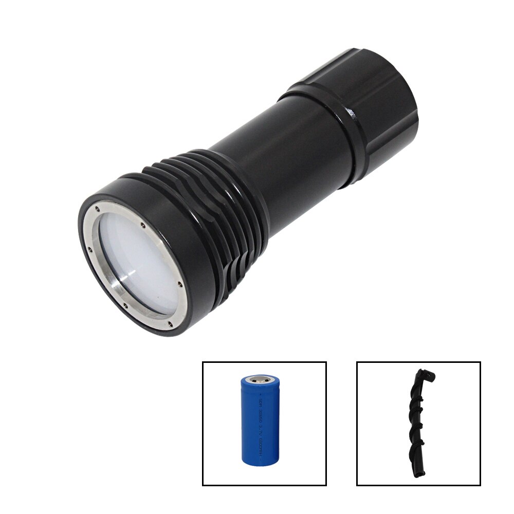 4x XM-L2 LED +2x XPE LED Photography Video Diving flashlight 4 LED Underwater Torch Waterproof Lantern+ 32650 Battery+Charger: Package B