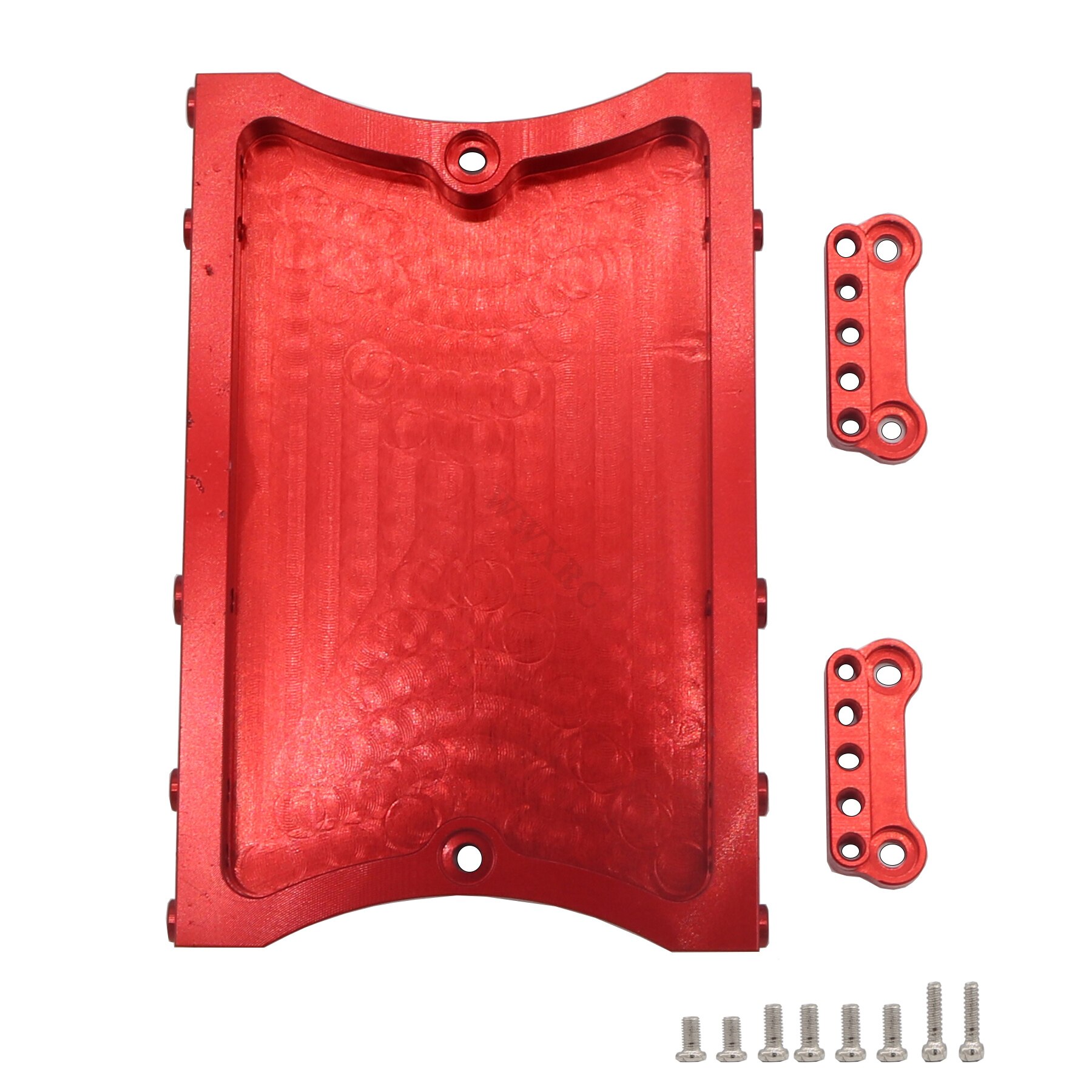 Metal Steering Servo Fixed Mount Bracket Beam for MN D90 D91 D96 D99 MN90 MN99S 1/12 RC Car Upgrade Accessories: B Red