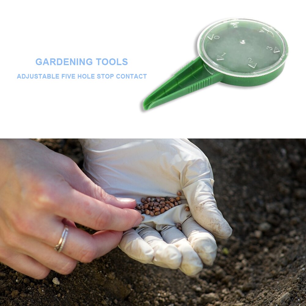 5 Gat Dispenser Verstelbare Tuin Plant Zaad Planter Zaaier Starter Seeder Tool Voor Tuinieren Zaden Bloemen Supply