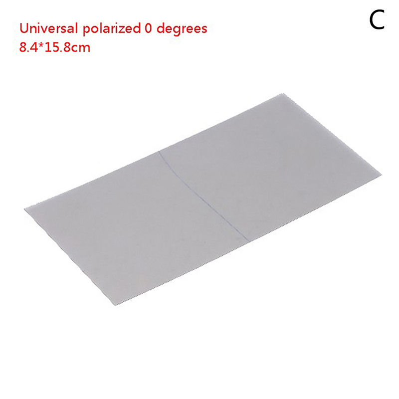 1 pc forskellige størrelser polariserende film polarisator ur multimeter lommeregner lcd-skærm reparation polarisering 0 grader /90 grader: Blå