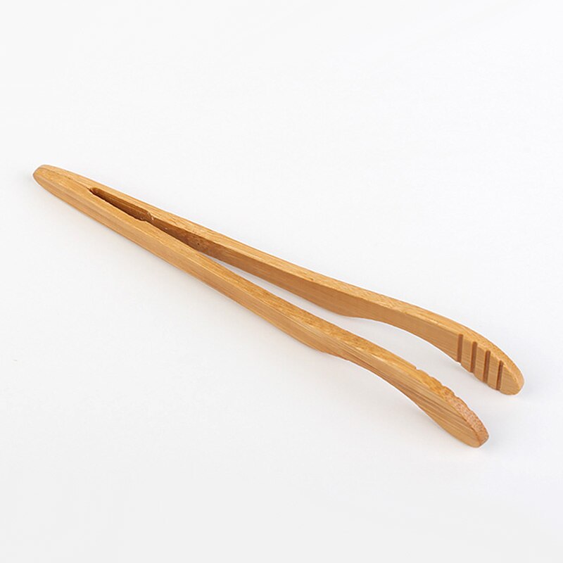 Pince à thé en bois, 1 pièce, pour salade de bambou, sucre, Toast: E