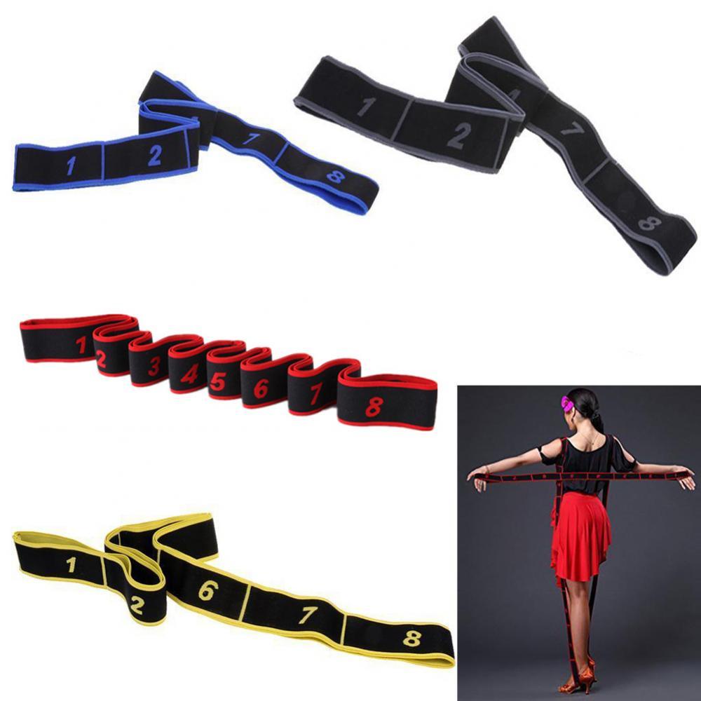 Gym Dance Stretching Band Yoga Pose Juiste Oefening Weerstand Elastische Band