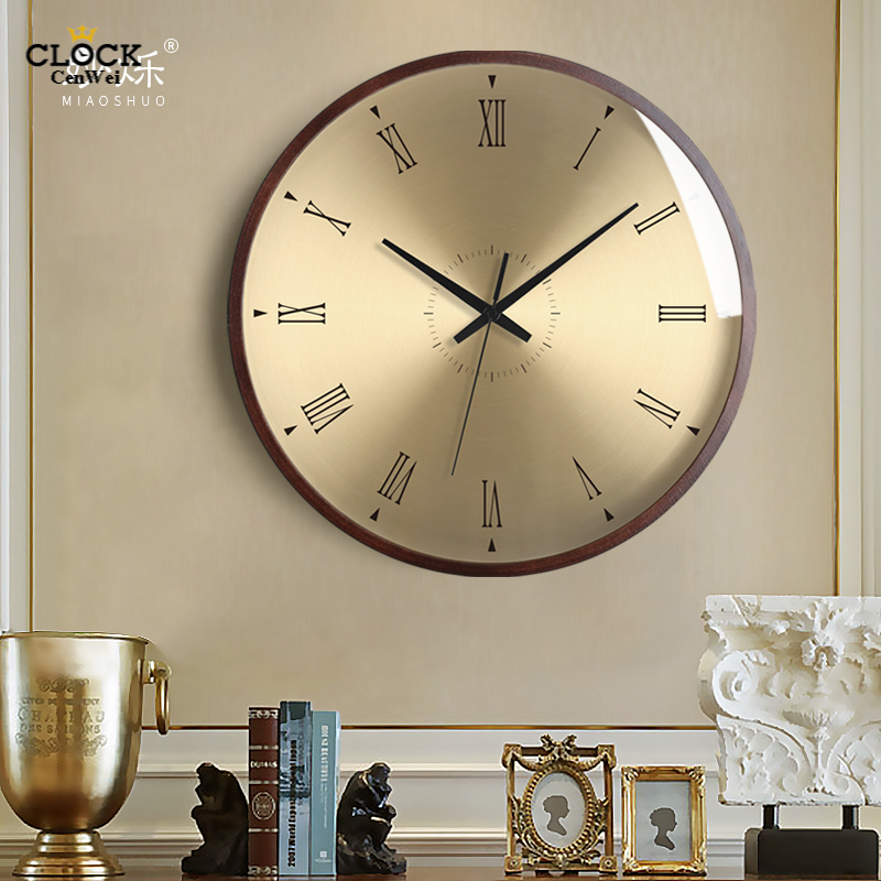 Große Wanduhr Holz Wohnzimmer Gold Uhren Zauberstab Wohnkultur Schlafzimmer Moderne Duvar Saati Luxus