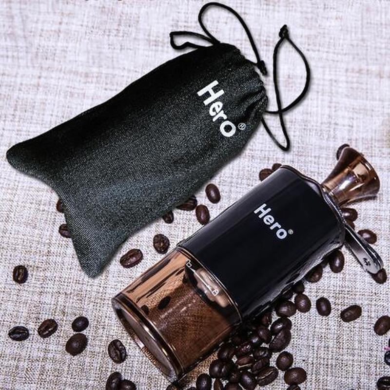 Kaffekværn espresso hero kværn hånd kaffemaskine hjemmekværn mini håndkværn keramisk slibekerne vaskbar