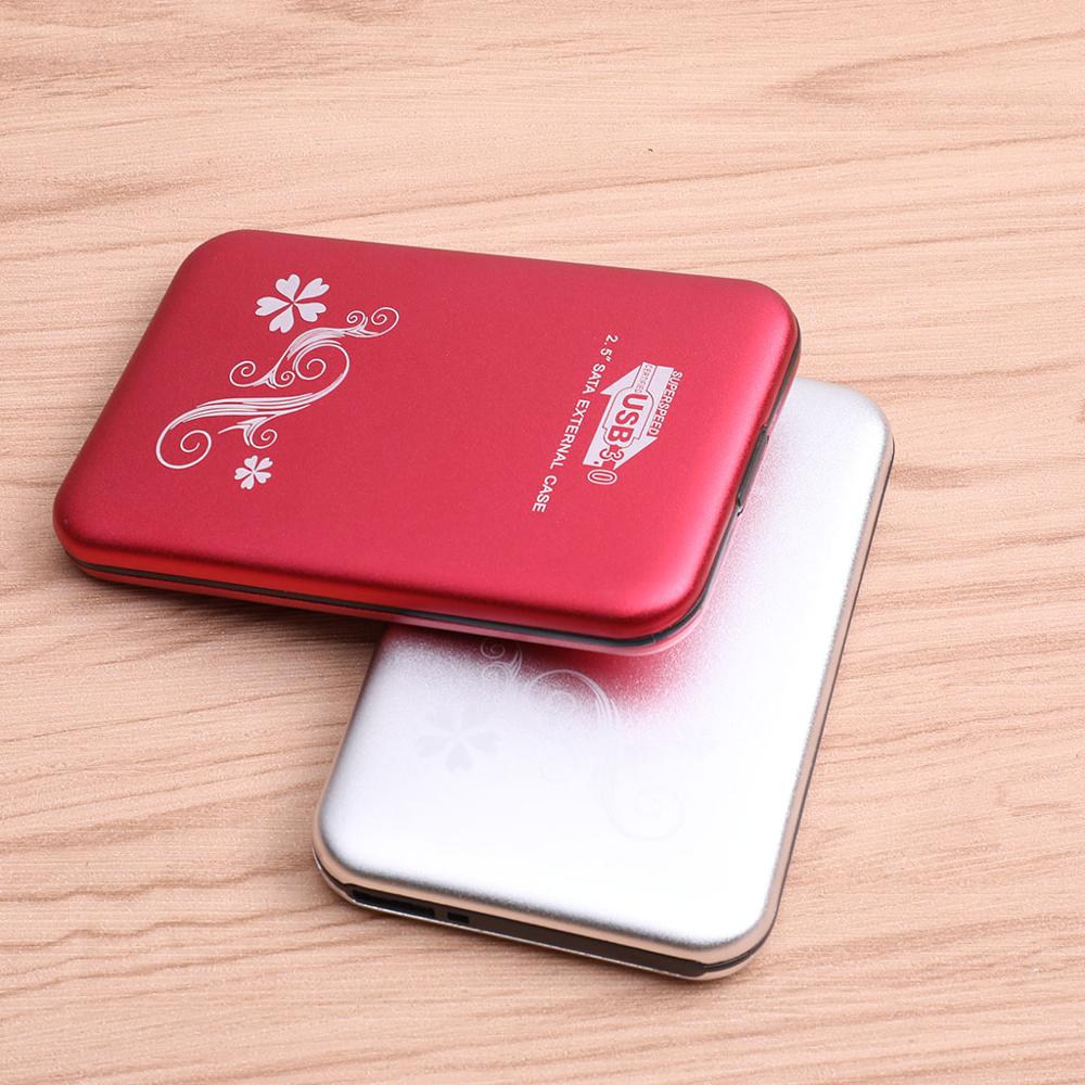 Metal pattern 2.5 inch USB3.0 external hard drive 320GB / 500GB portable HDD storage disk plug and play, suitable for PC / Mac