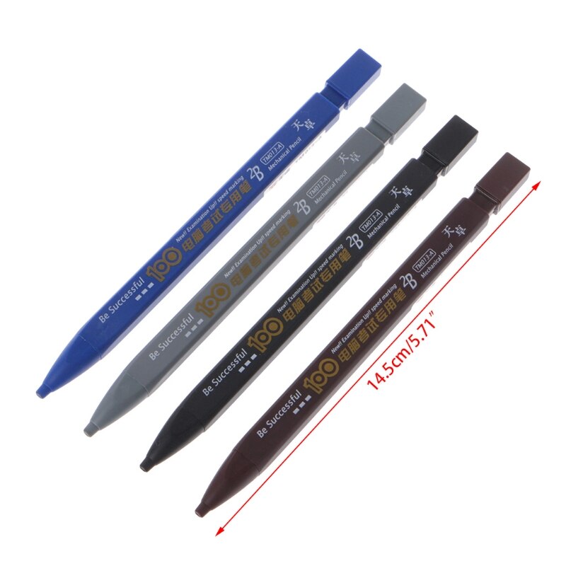 2B Black Lead Holder Exam Mechanical Pencil Automatic Testing Grade Stationery