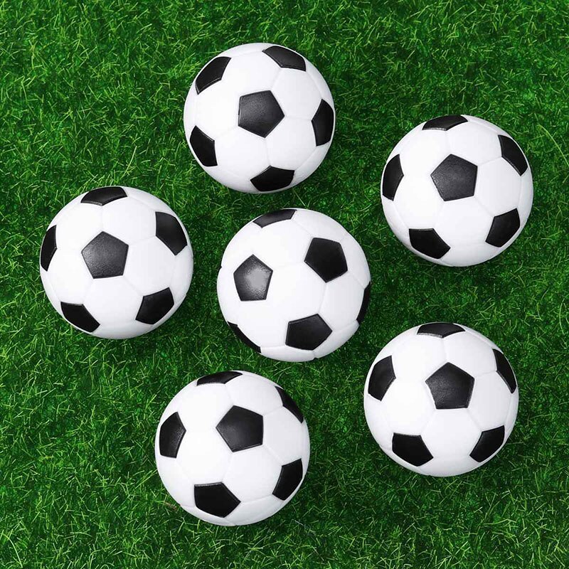 6x plástico futebol mesa matraquilhos bola jogo kicker mini bolas conjunto 32mm eua