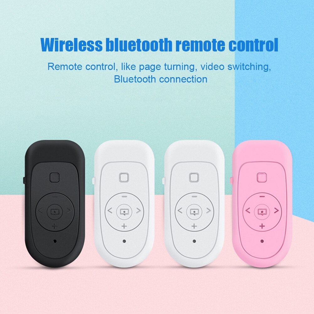 Bluetooth-Compatibele Afstandsbediening Knop Draadloze Ontspanknop Controller Voor Camera Telefoon Selfie E-Book Voor Android Ios