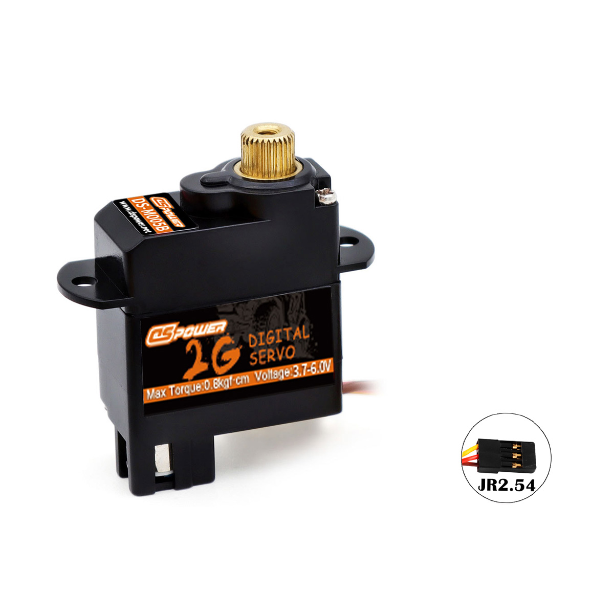 DSpower 2g motor Servo Metal Gear Mini micro Servos para aviones de coche RC helicóptero de ala fija RC coche barco conducto avión Robot: Rojo