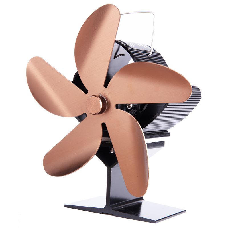 Forest Master - SuperFast Semi-verwarmde kachelventilator - Warmtekrachtige, efficiënte open haardventilator voor houtkachels en houtkachels (staalgrijs