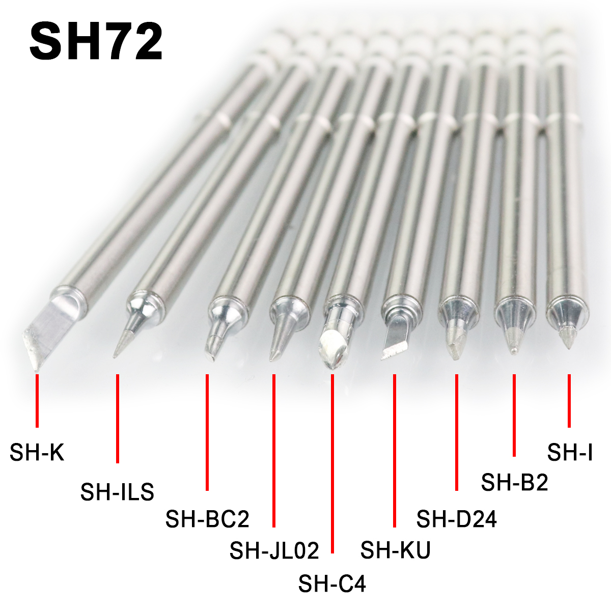 SH-K KU D24 BC2 C4 ja ILS JL02 końcówki lutownicze wymiana część dla SH72 65W cyfrowy stacja lutownicza zestaw narzędzi zestaw nie T12