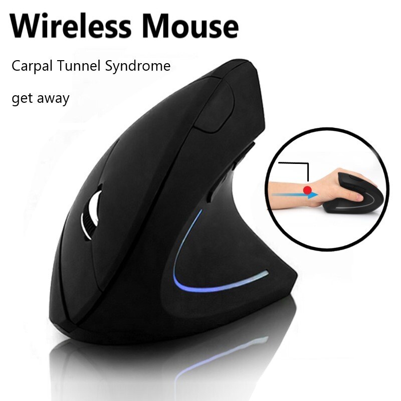 Wireless Mouse Carpal Tunnel Syndrome protector mouse Ergonomic Desktop Upright Mouse 1600DPI for PC Laptop Office Home