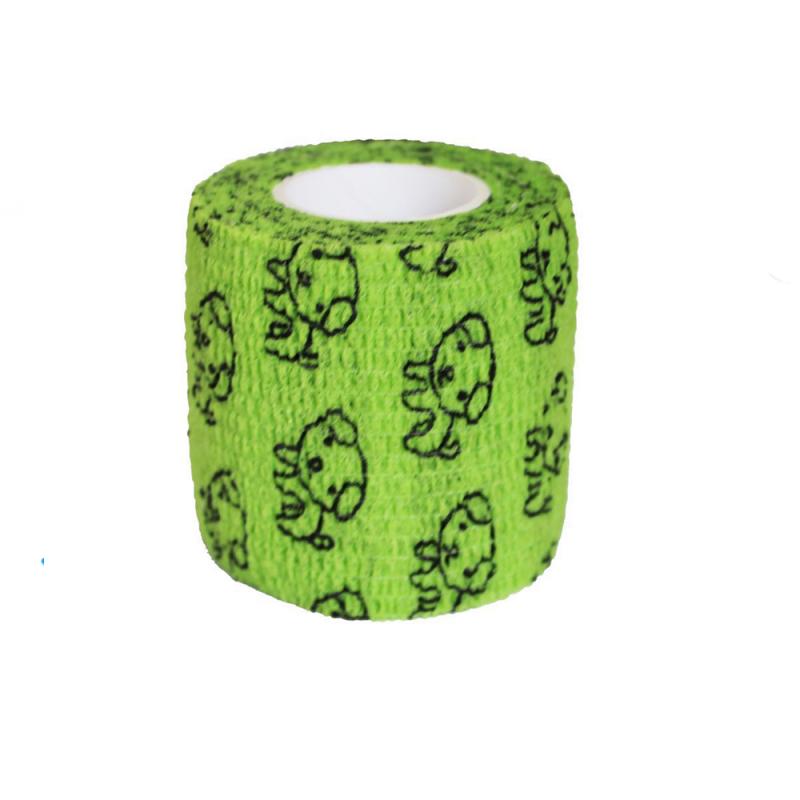 Outdoor Cartoon Non-woven Fabric Self-adhesive Elastic Bandage 5CM X 4.5M Waterproof Multi-function Emergency Bandage Finger: Camouflage