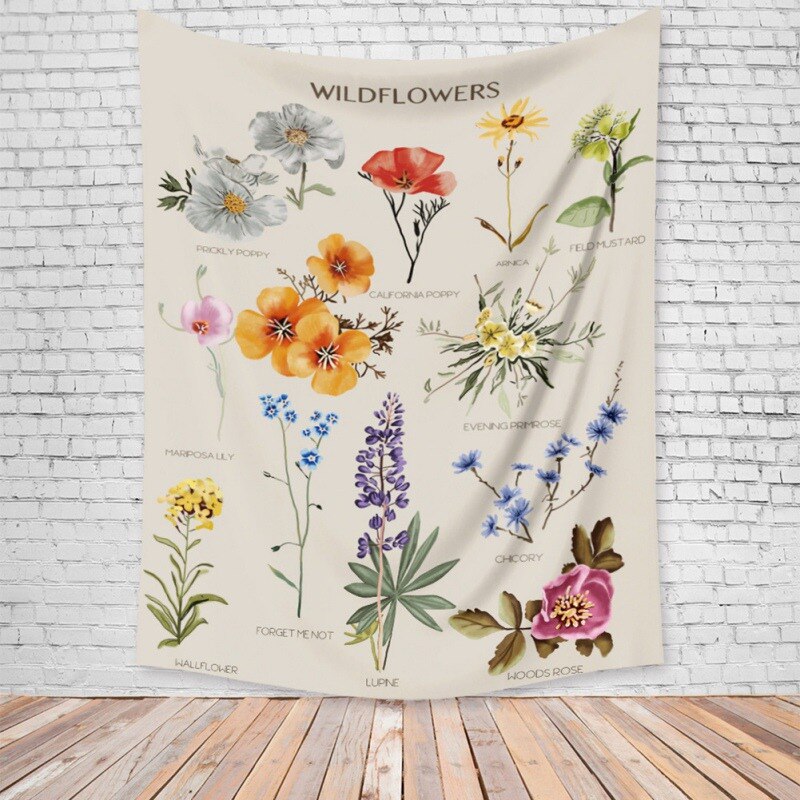 Muur Opknoping Bloemen Gedrukt Tapestry Thuis Vierkante Strand Handdoeken Europese En Amerikaanse Strand Matten Kleurrijke Ins Woondecoratie
