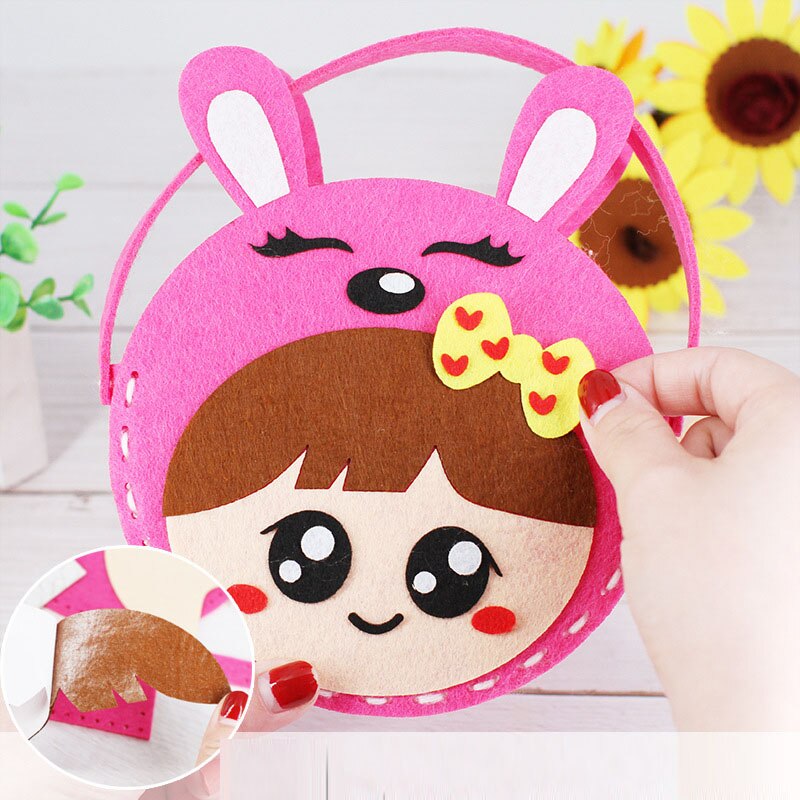 Sewing Kits for Kids Educational DIY Art Craft with Safety Needle Thread Harmless Felt Beginner Children Girls Boys Art Project