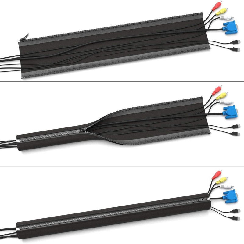 Rits Kabel Mouw Flexibele Draad Kabelbeheer Kabel Draadbeschermer Computer Kabel Organizer PC Kabelbeheer Cover