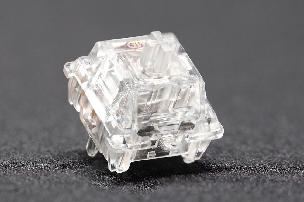 MMD Fairy Switch Tactile Spirit Switch Transparent RGB SMD 5pin 62g for Mechanical Keyboard POM Factory Pre Lubed Long Spring: Khaki