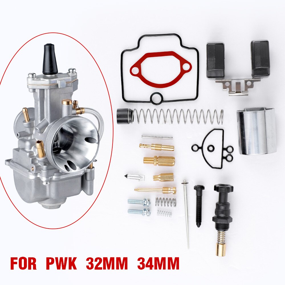 Carburetor Rapire Kit PWK 28 30 32 34 36 38 40mm Universal ReplacementFor PWK OKO Motorcycle Scooter UTV ATV: 32mm 34mm