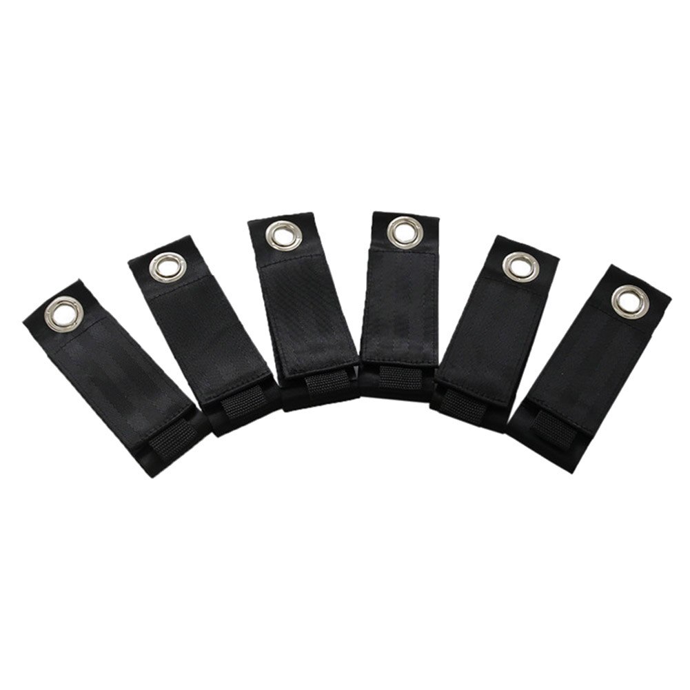 6Pcs Heavy Duty Nylon Metal Extension Cord Cable Tube Soft Storage Line Straps
