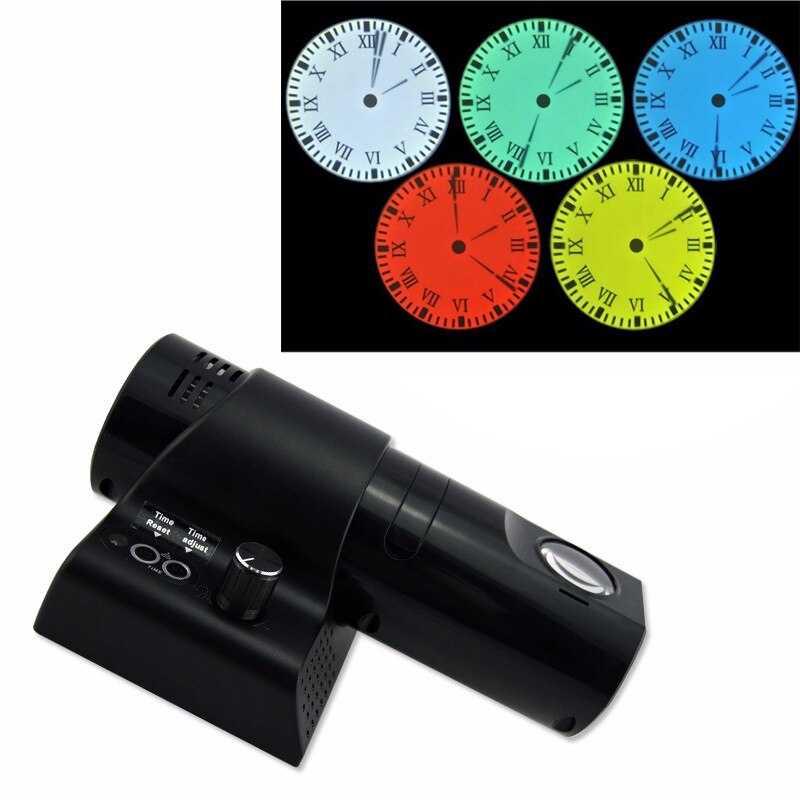 Romersk led projeksjonsklokke digital led projeksjon hengende veggklokke personlighet elektronisk fjernkontroll klokke