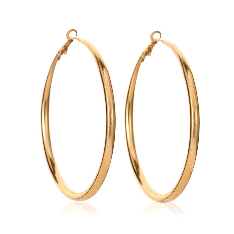 Trendy Grote Cirkel Gouden Oorringen Voor Vrouwen Ronde Oorbellen Ringen Hoops Vrouwen Oor Creolen Sieraden Accessoires: 4154