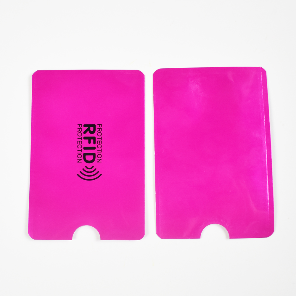 Manchon pour cartes Rfid anti-balayage, 6.3x9.1cm, 1 pièce/lot, blocage des cartes bancaires de Protection, porte-cartes de crédit en Aluminium