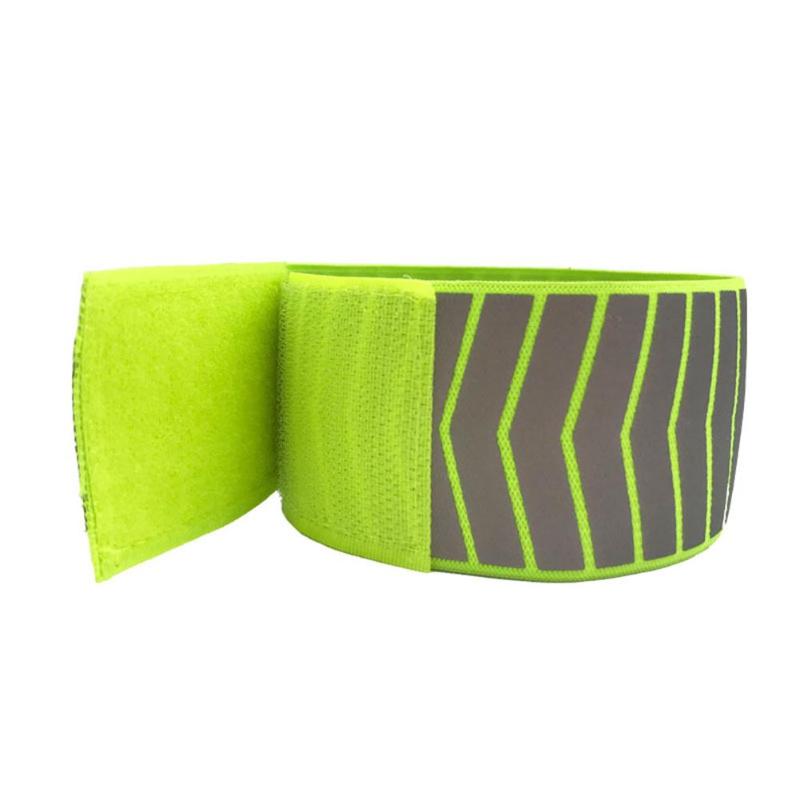 Running Cycling Reflective Strips Warning Bike Safety Bicycle Bind Pants Hand Leg Strap Reflective Tape: Arrow