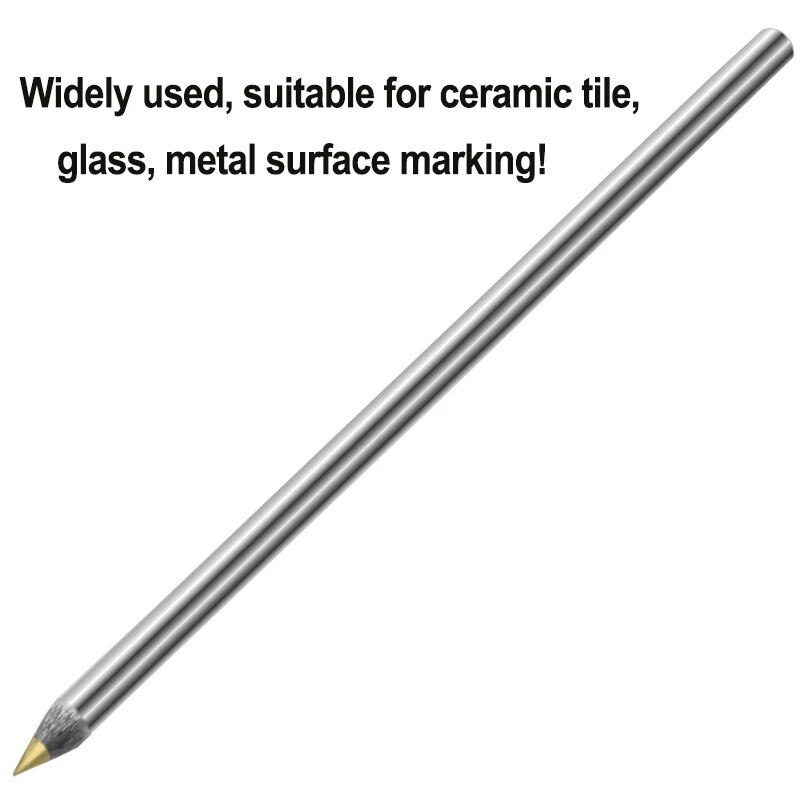 1Pc Alloy Wolframstaal Tip Double End Sharp Scriber Pen Keramiek Glas Shell Metalen Constructie Markering Gereedschap