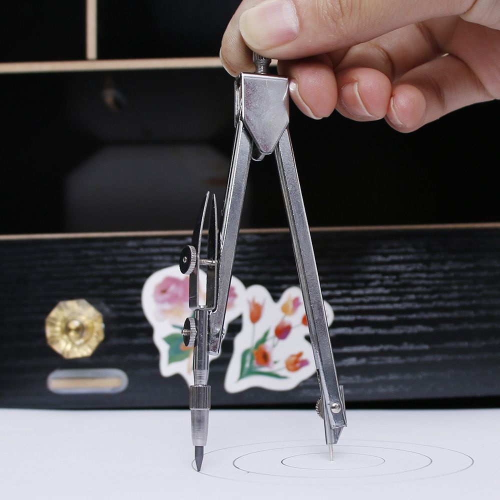 1PC Useful Metal Drafting Drawing Compasses School Math Geometry Teaching Study Mathematics School Office Tool
