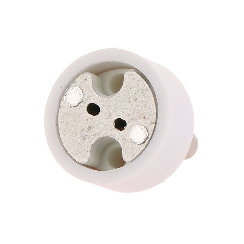 Base de enchufe de cerámica de , bombilla LED halógena, GU10 a MR16, G4, GU5.3, adaptador de Pin GY6.35, convertidor blanco, portalámparas