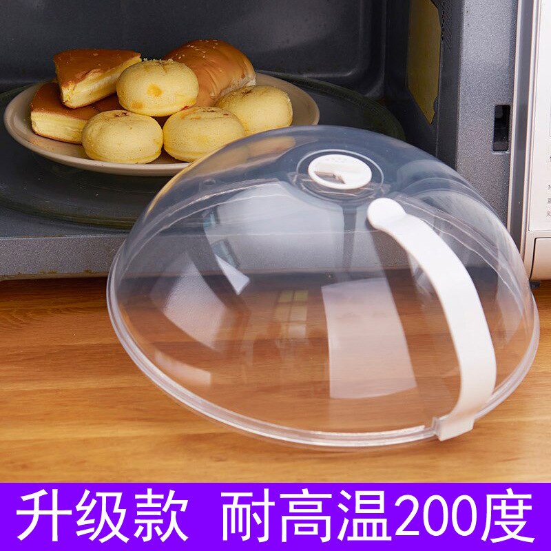Ogrzewanie mikrofalowe pokrywka przezroczysta wizualizacja oddychający projekt antypoślizgowy uchwyt korek oleju narzędzie kuchenne: biały