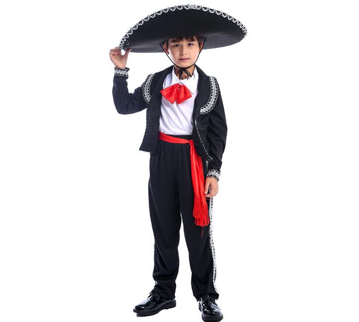 Costume de Festival et de fête pour garçons, tenue de Mariachi Amigo, danseuse pour enfants