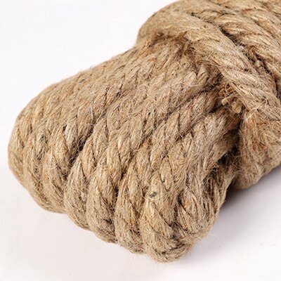 Quanfang  (3,4,6,8,10,11) mm hamp reb naturlig linned jute til gør-det-selv wrap reb juleaktiviteter festartikler håndværksindretning