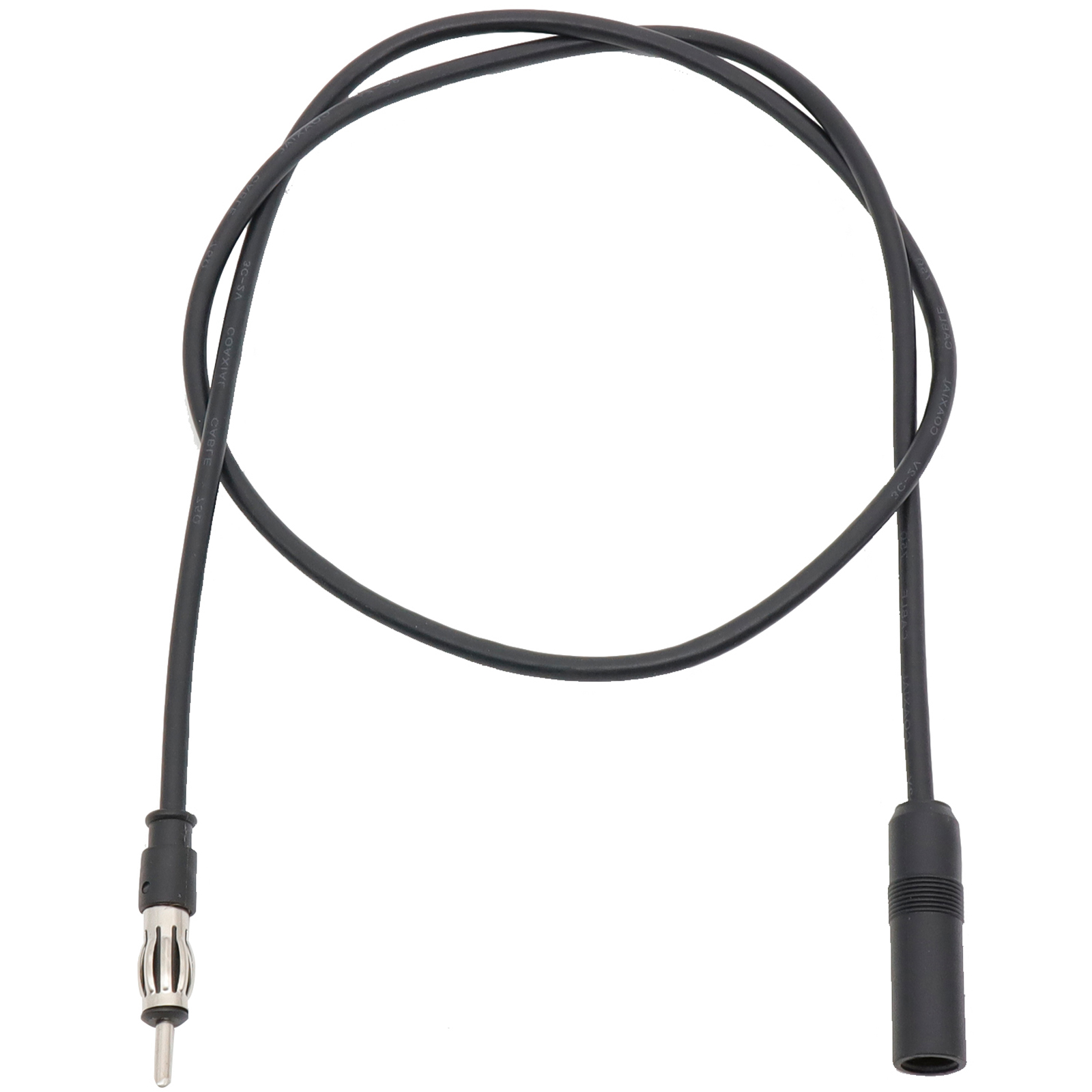 Câble d'extension d'antenne Radio FM 100CM/300CM, accessoire universel Portable, Extension d'antenne de voiture noire, accessoires de voiture