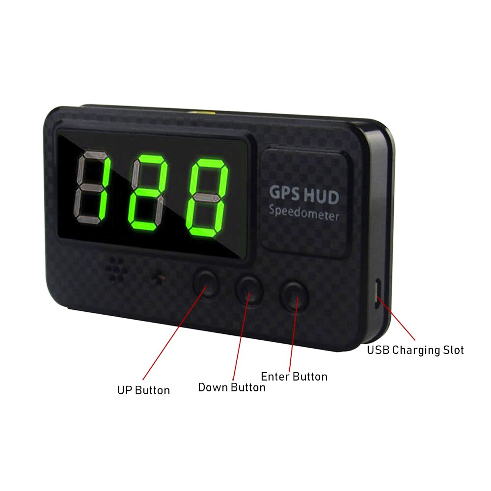 C60S GPS HUD heads up display for universal car display Overspeed Alarm Use GPS Signal Guided Calculation,With box