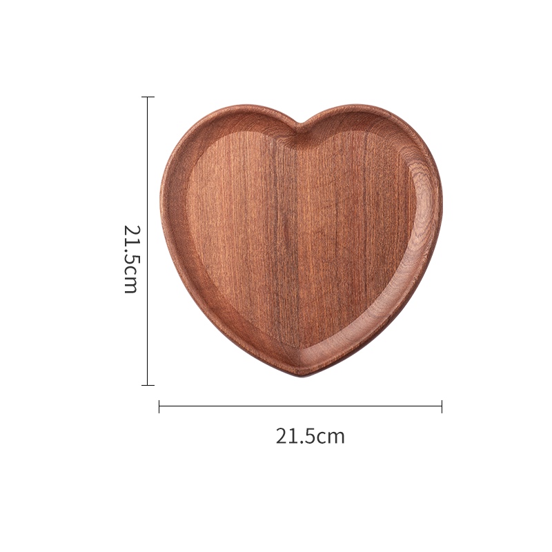 Houten Dienblad Ronde Plaat voor Thee Set Fruit Snoepjes Voedsel (33cm