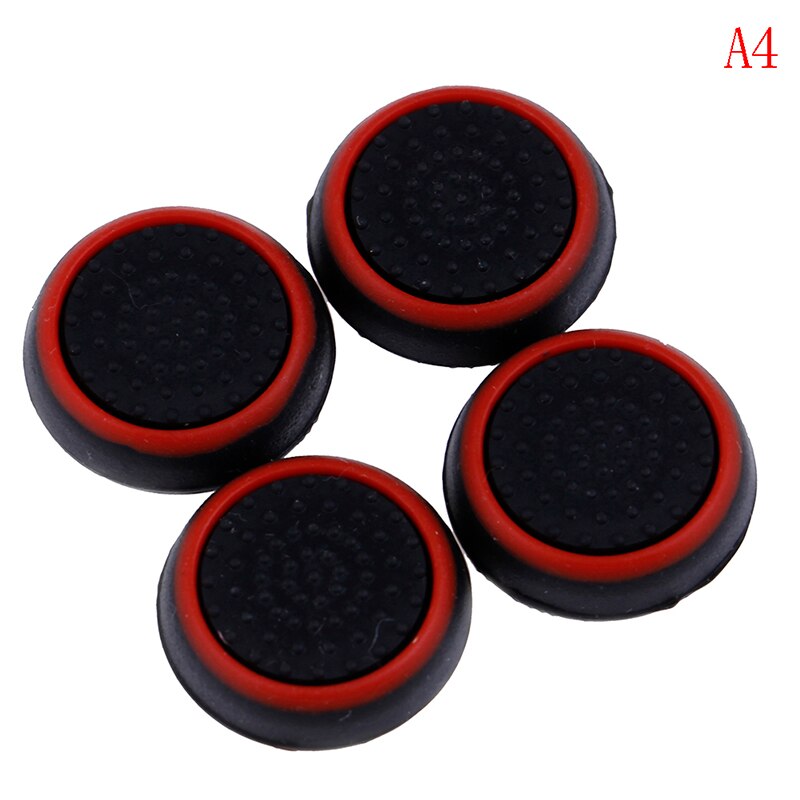 4Pcs Silicone Analog Thumb Stick Grip Cover for Play Station 4 PS4 Pro Slim for PS3 Controller Thumbstick Caps for Xbox: 4