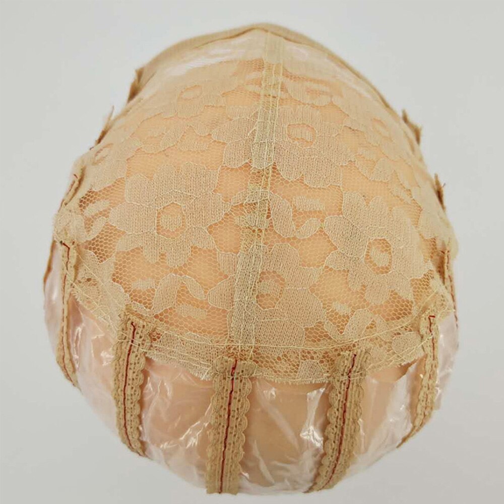 de gorras ajustables para peluca de malla de cúpula de ganchillo transpirables de BH-010, peluca tejida de encaje suizo, gorras de red para hacer pelucas