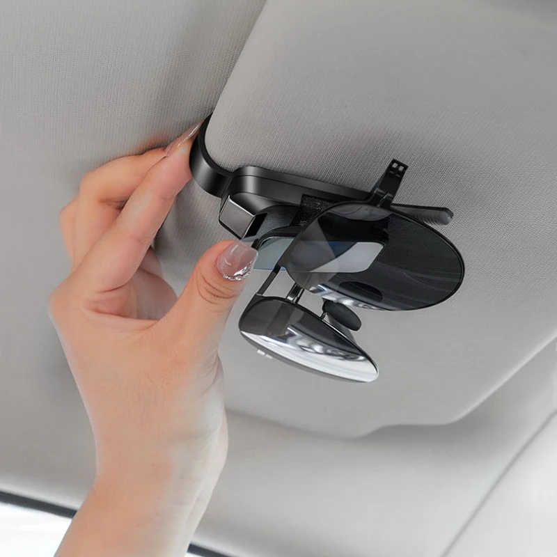 1pc car sun visor glasses clips, interior glasses storage holder, compact storage car interior accessories with alloy buckle