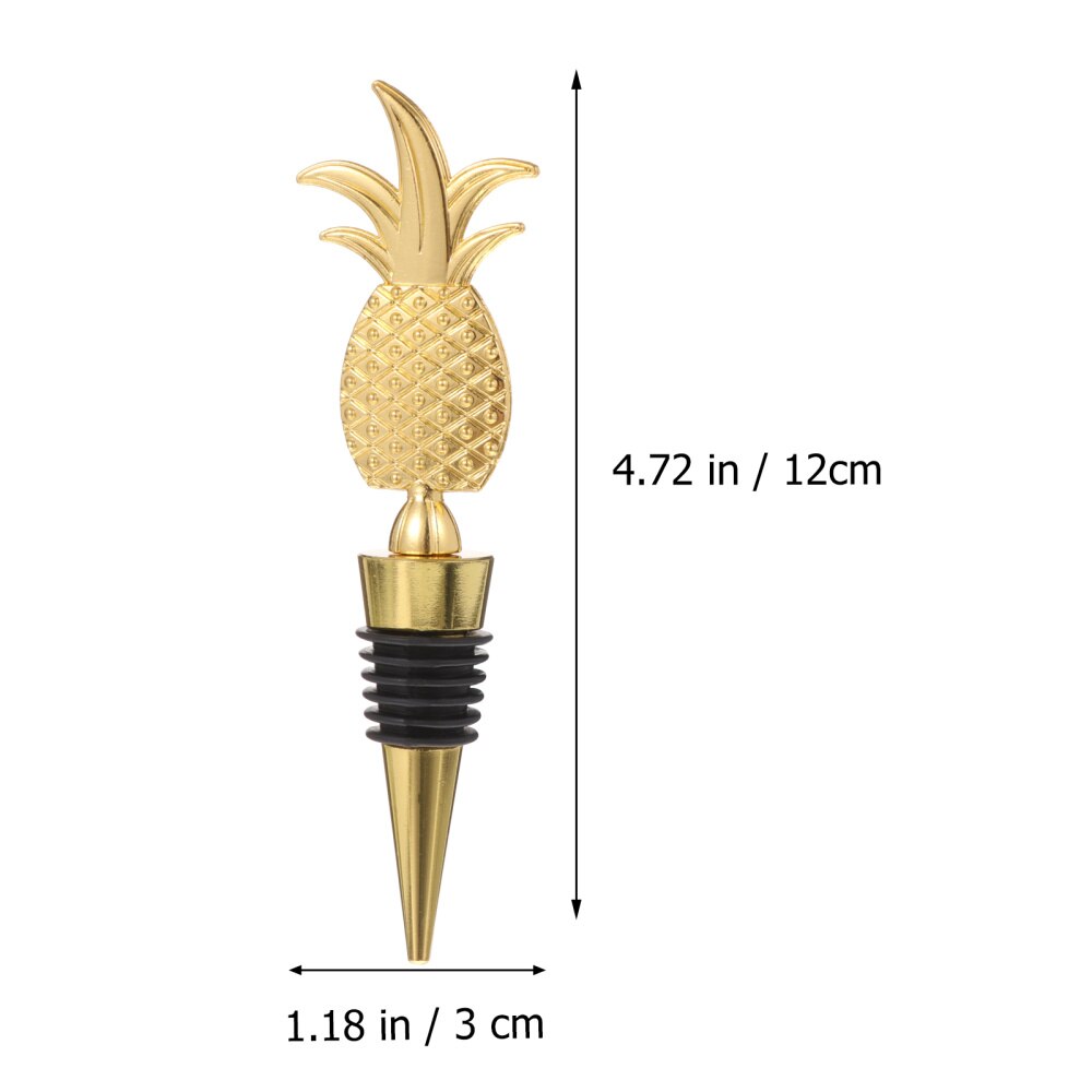 Bouchons de bouteille en forme d'ananas 2 pièces bouchons de bouteille en alliage