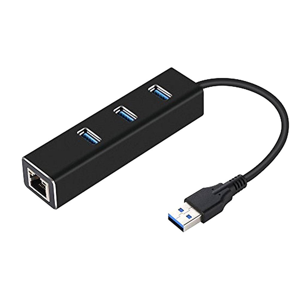 USB3.0HUB + Gigabit Netwerkkaart Hub 3 Poorten Usb 3.0 Gigabit Ethernet Lan Rj45 Netwerk Adapter Hub Tot 1000Mbps