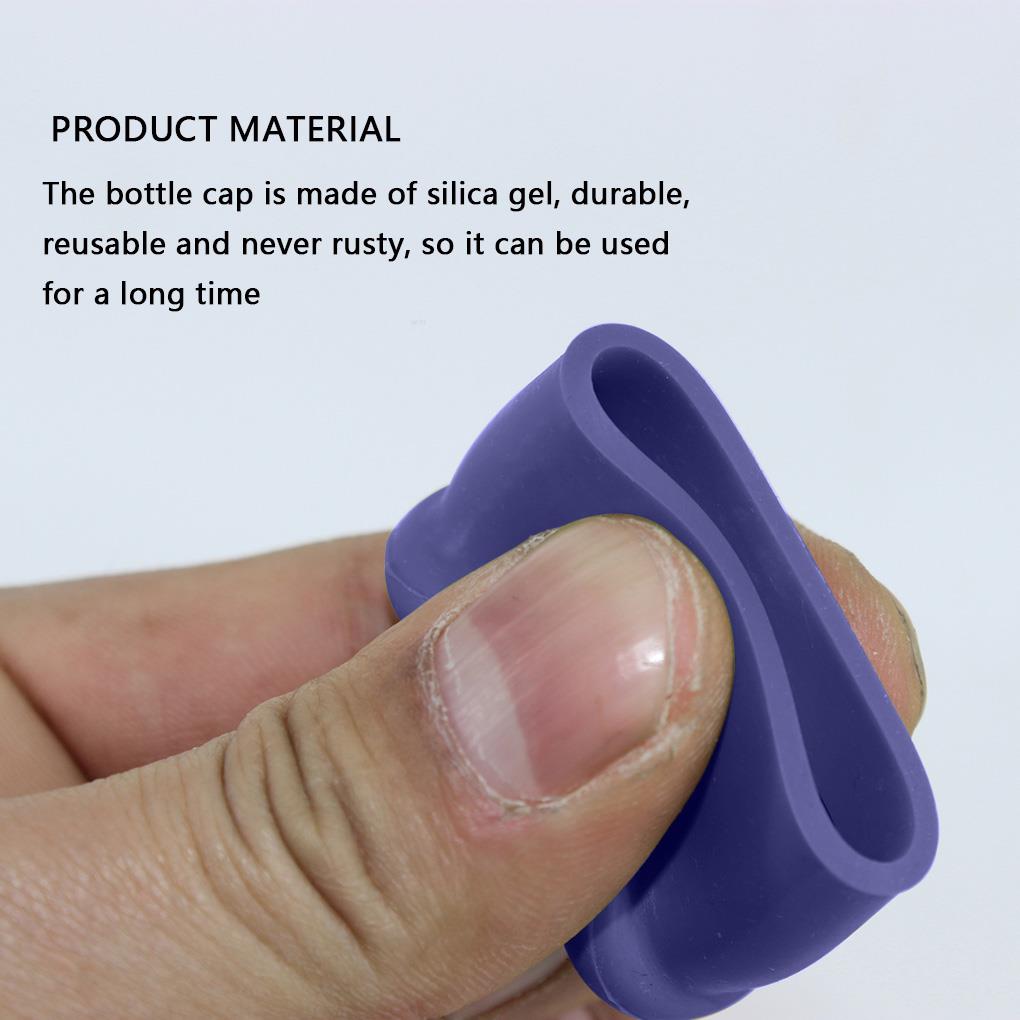 Tapas de silicona para botellas de cerveza, tapa para bebidas, Coca-Cola, refresco, sin fugas, tapón ahorrador de champán, corcho para Bar de cocina