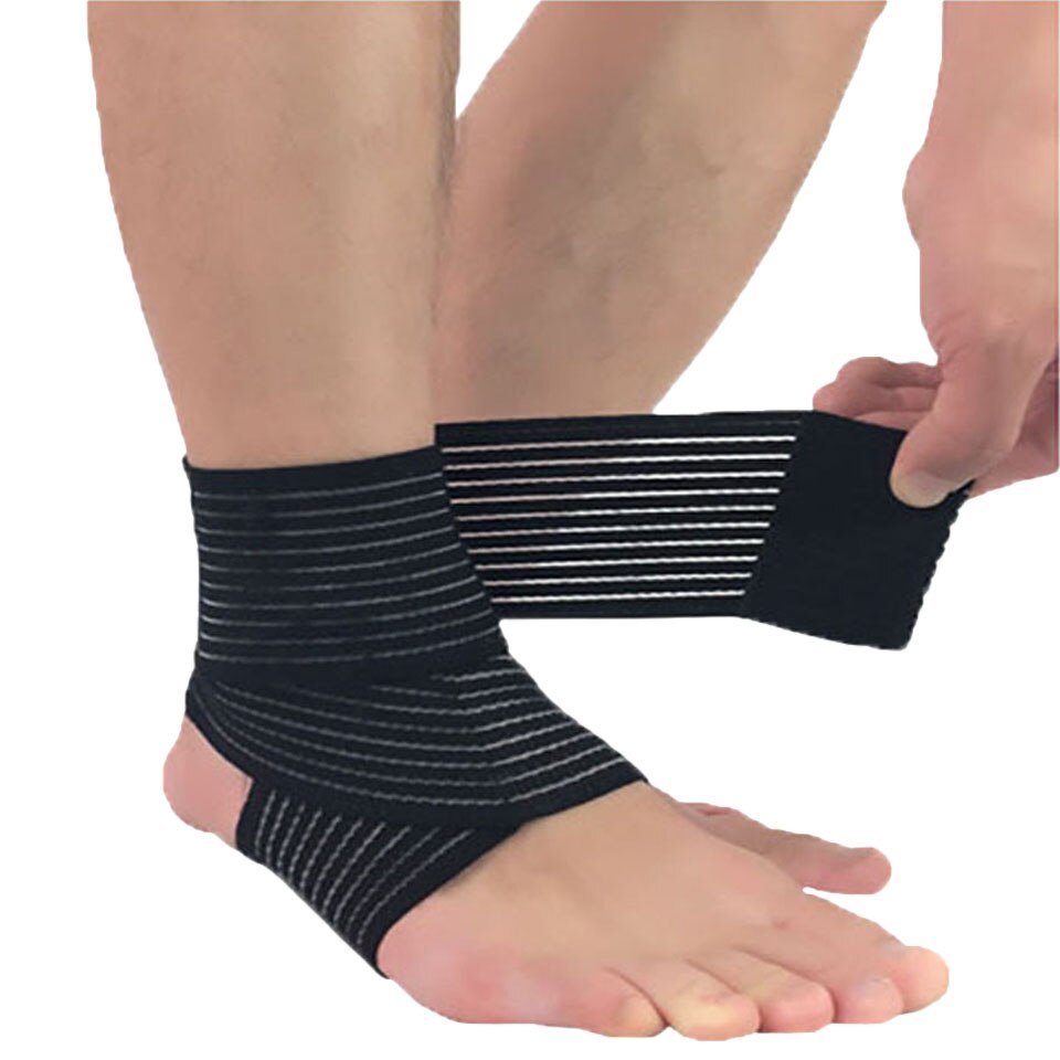 Protector de tobillo deportivo para evitar la protección para esguinces, vendaje elástico fino, tobillero fijo, para fútbol, 1 Uds.: 01