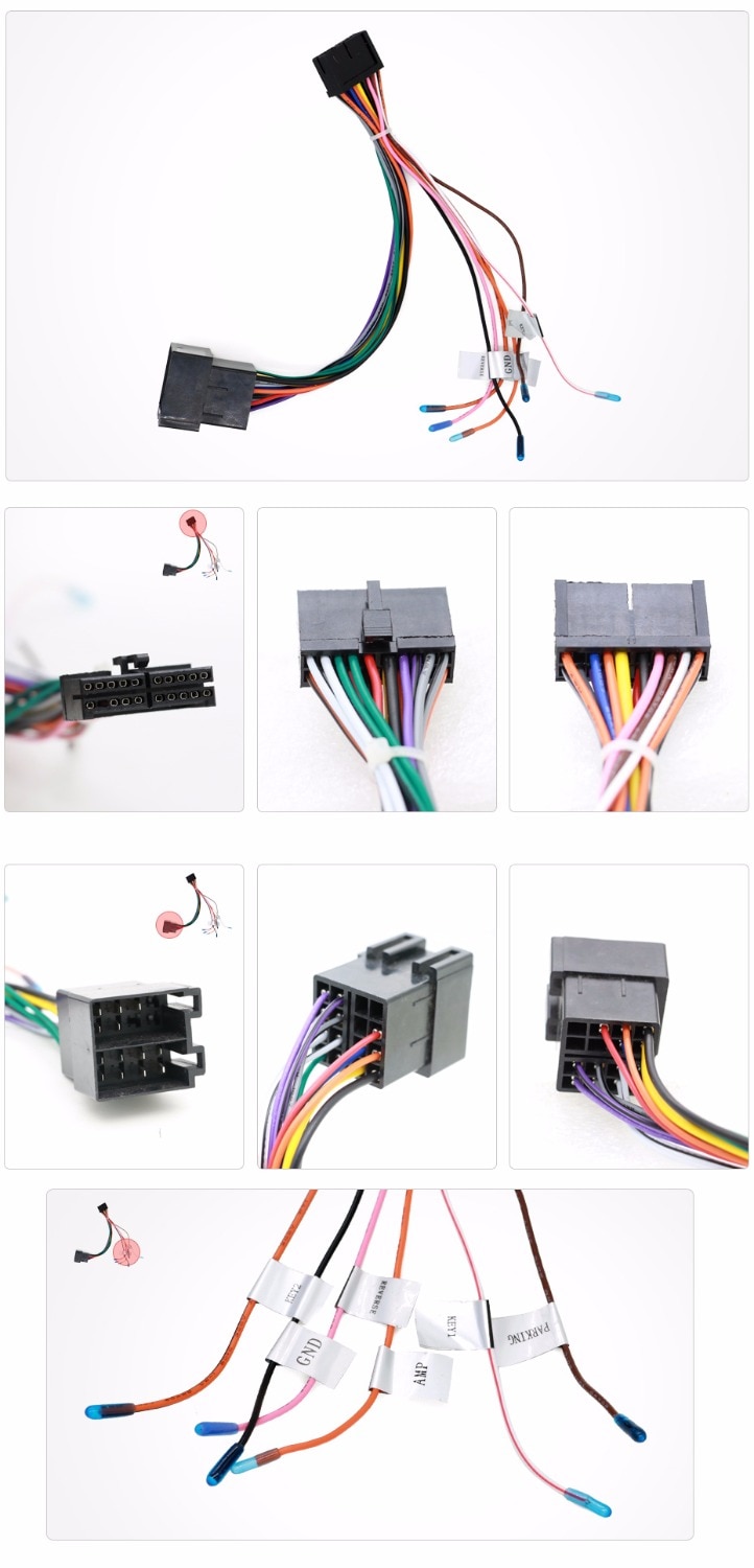 Universal iso wire sele female adapter connector cable radio wiring connector adapter kit for auto car stereo system