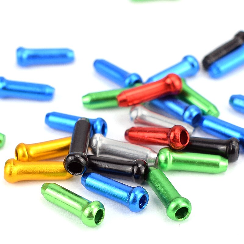 25/50/100Pcs Alloy Inner Wire Cable End Caps For Bicycle Brake & Gear Cables - Silver Ferrules Crimps 4 thumbnail image